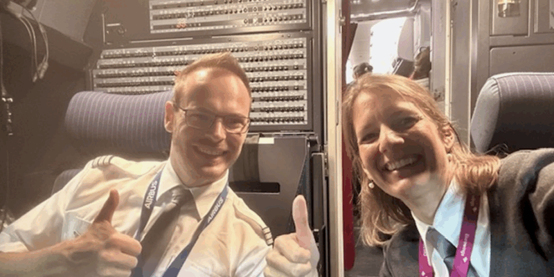 Ein besonderes Wiedersehen im Cockpit