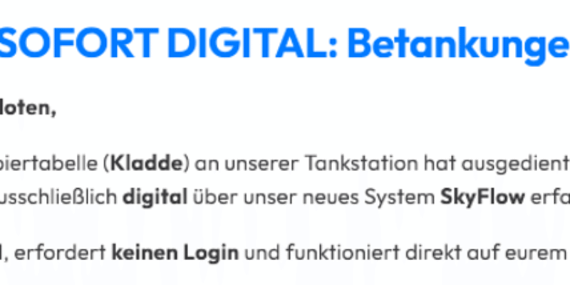 Digitale Tankkladde